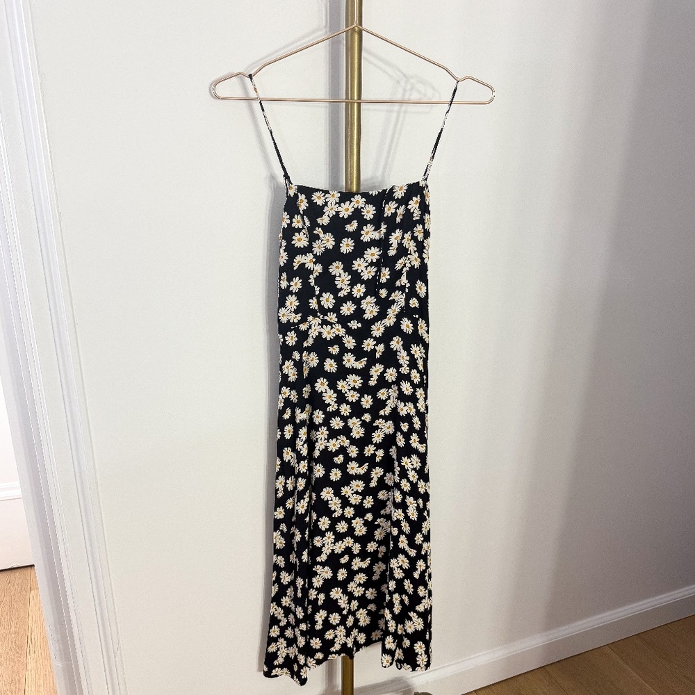 reformation peach dress